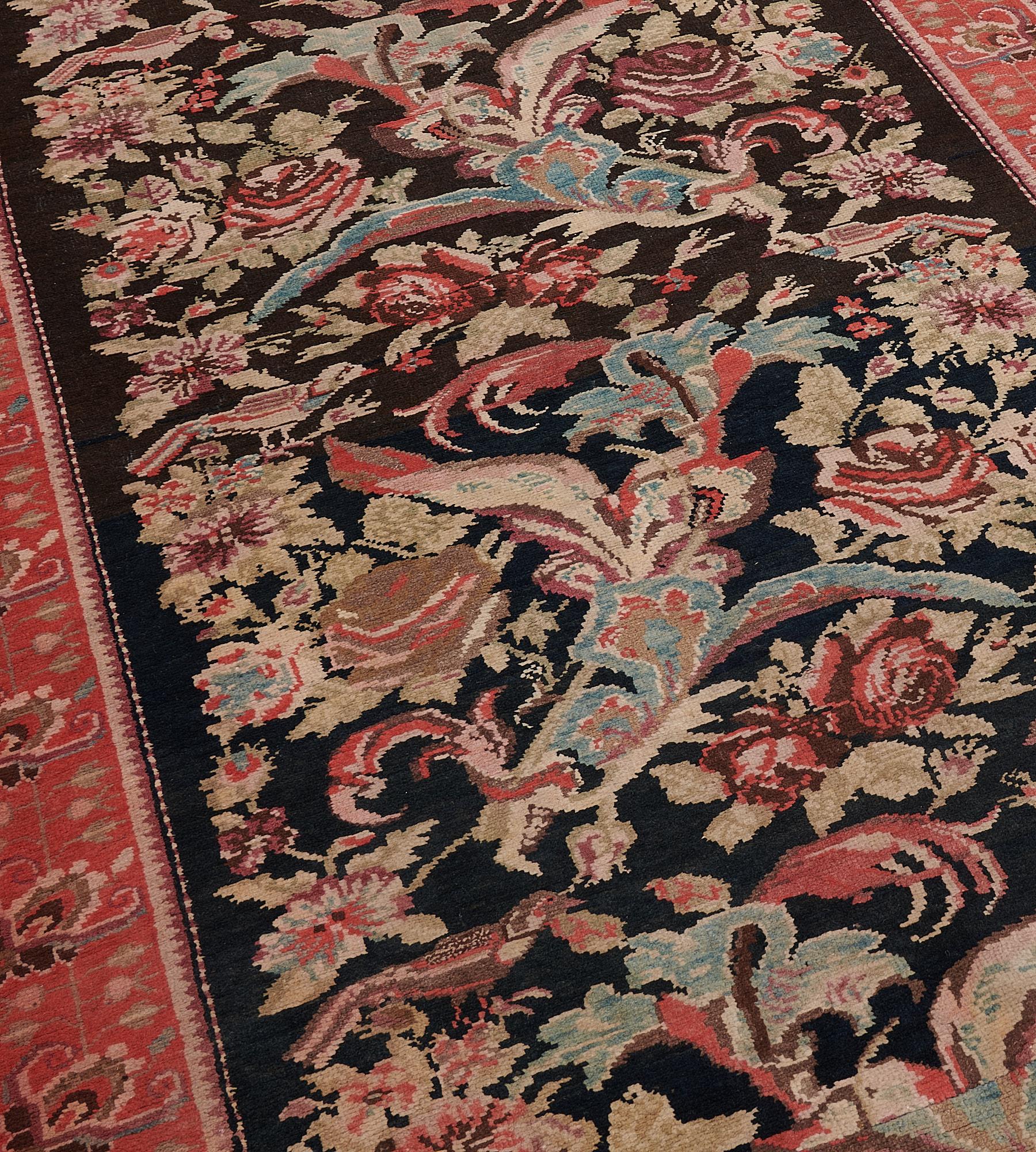 Early 20th Century Handwoven Antique Wool Karabagh Runner For Sale 1