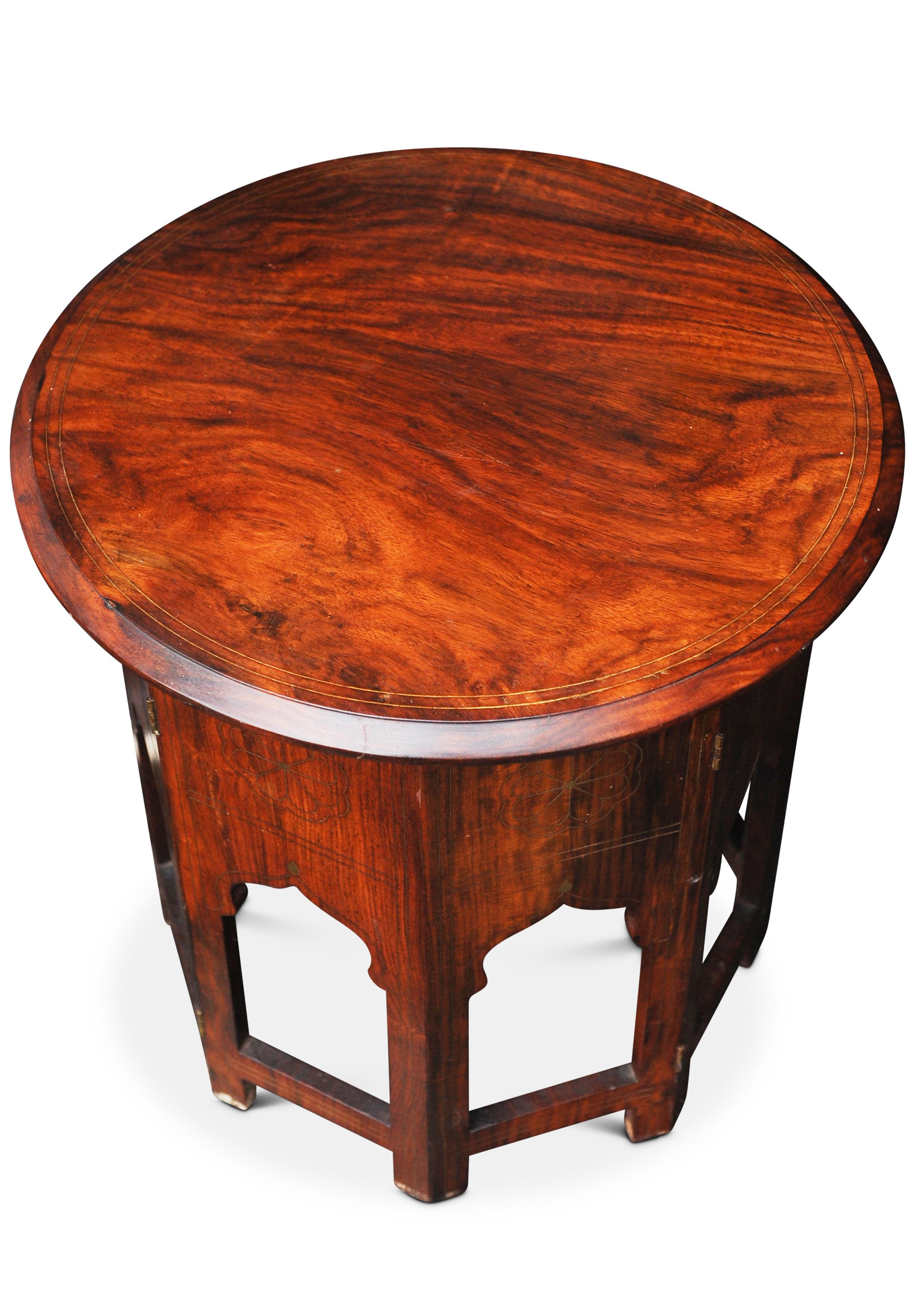 Rare Antique Liberty & Co. Table Middle Eastern Moorish Moroccan Damascus In Good Condition For Sale In High Wycombe, GB