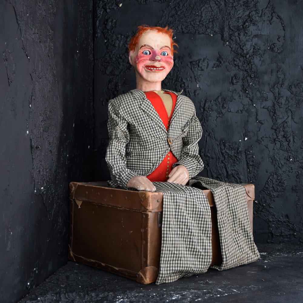 Early -20th century Herbert Brighton Ventriloquist’s dummy.

We share what we love, and we love this example of an early 20th century Herbert Brighton Ventriloquist’s dummy. Lovely named Archie, this papier Mache example comes with a detachable