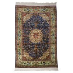 Tapis en soie Hereke du début du 20e siècle