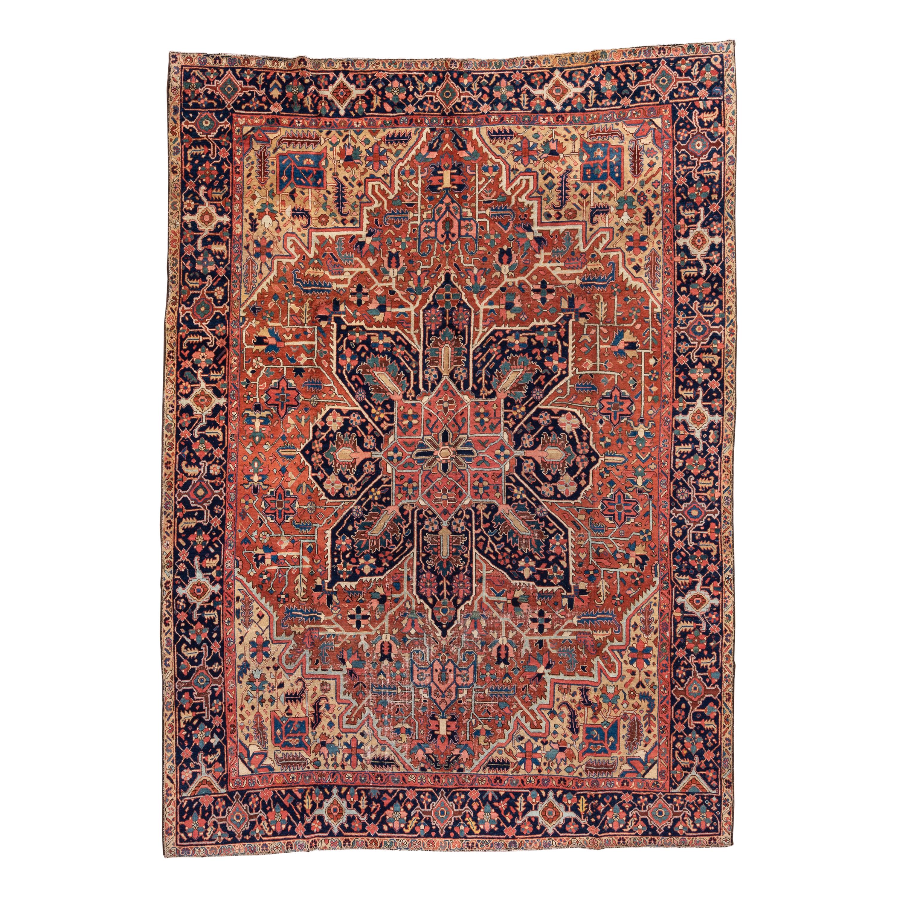 Early 20th Century Heriz Carpet