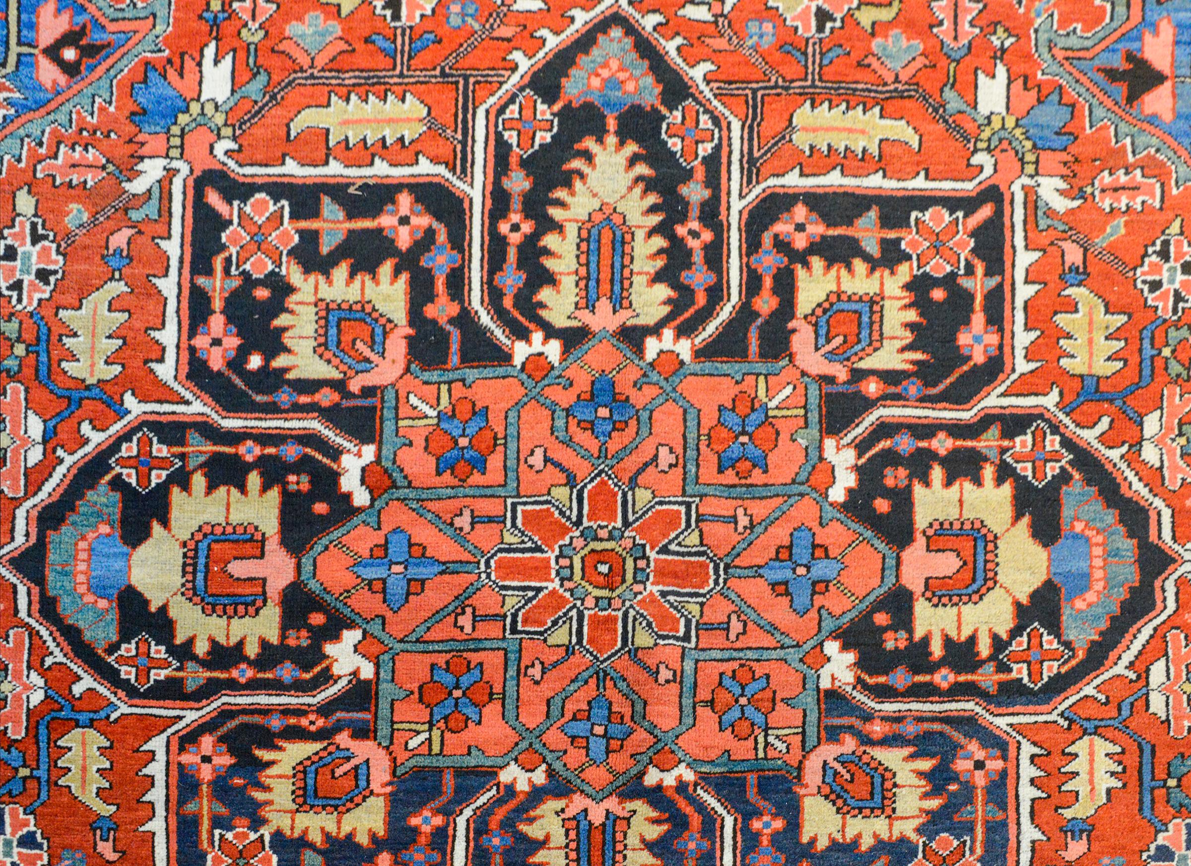 Persian Early 20th Century Heriz Rug