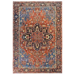 Early 20th Century Heriz Rug