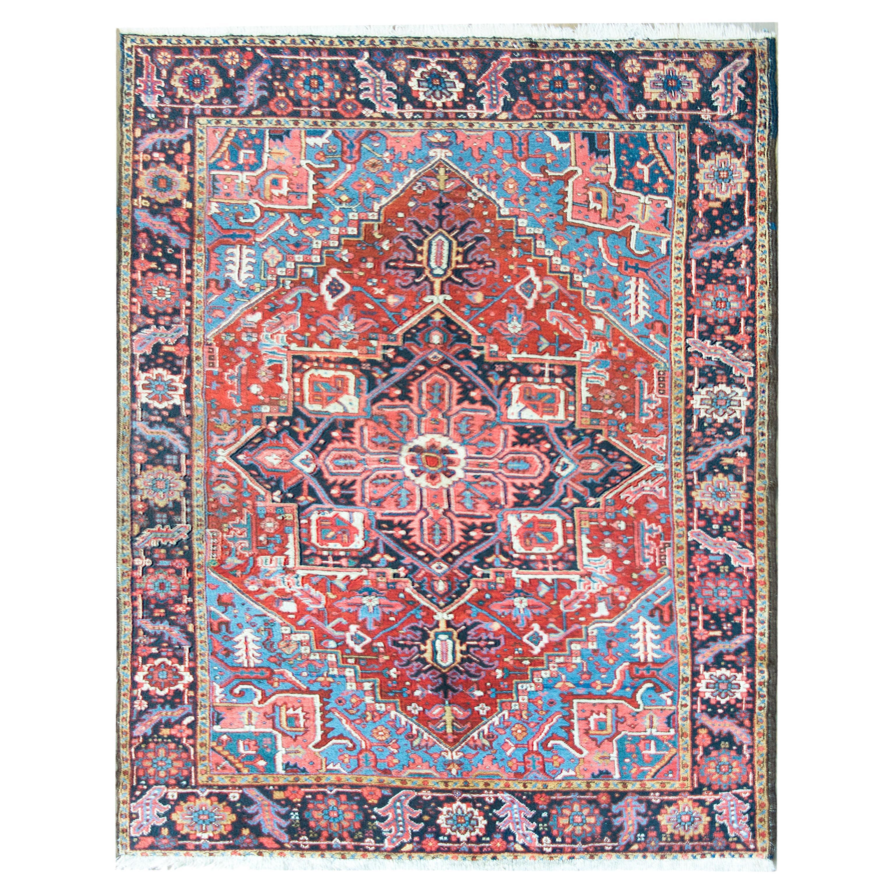 Early 20th Century Heriz Rug For Sale