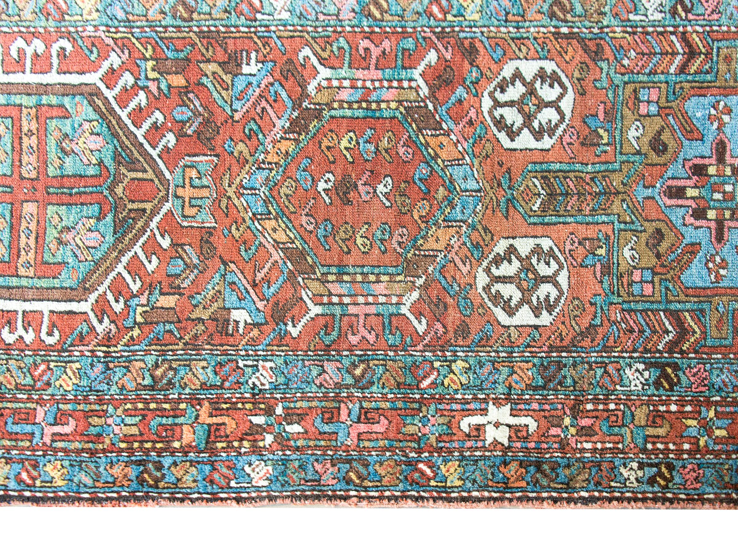 Persian Early 20th Century Heriz Runner For Sale