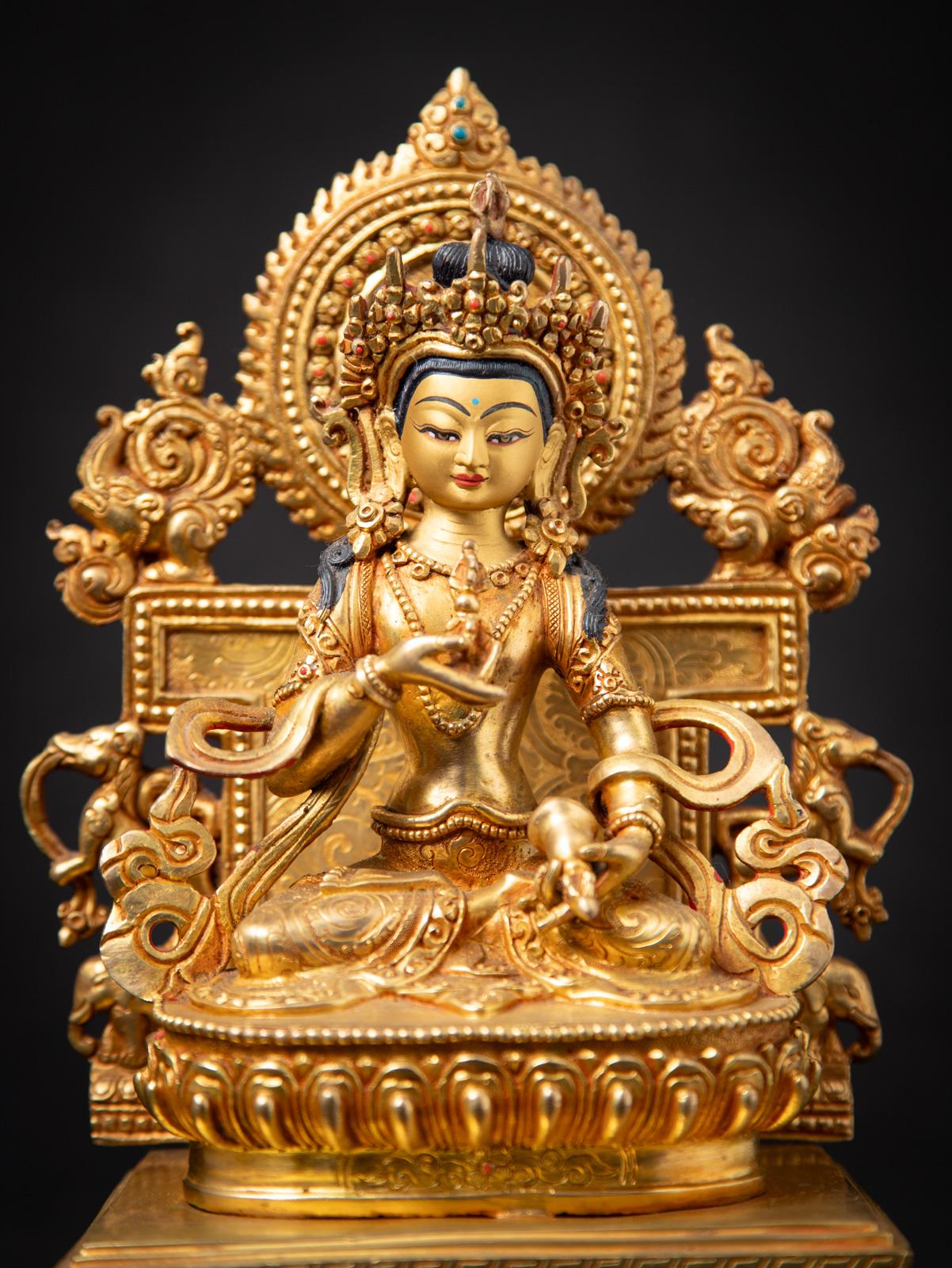 Bronze Début du 20e siècle Statue de Vajrasattva népalais en bronze de haute qualité provenant de Birmanie en vente