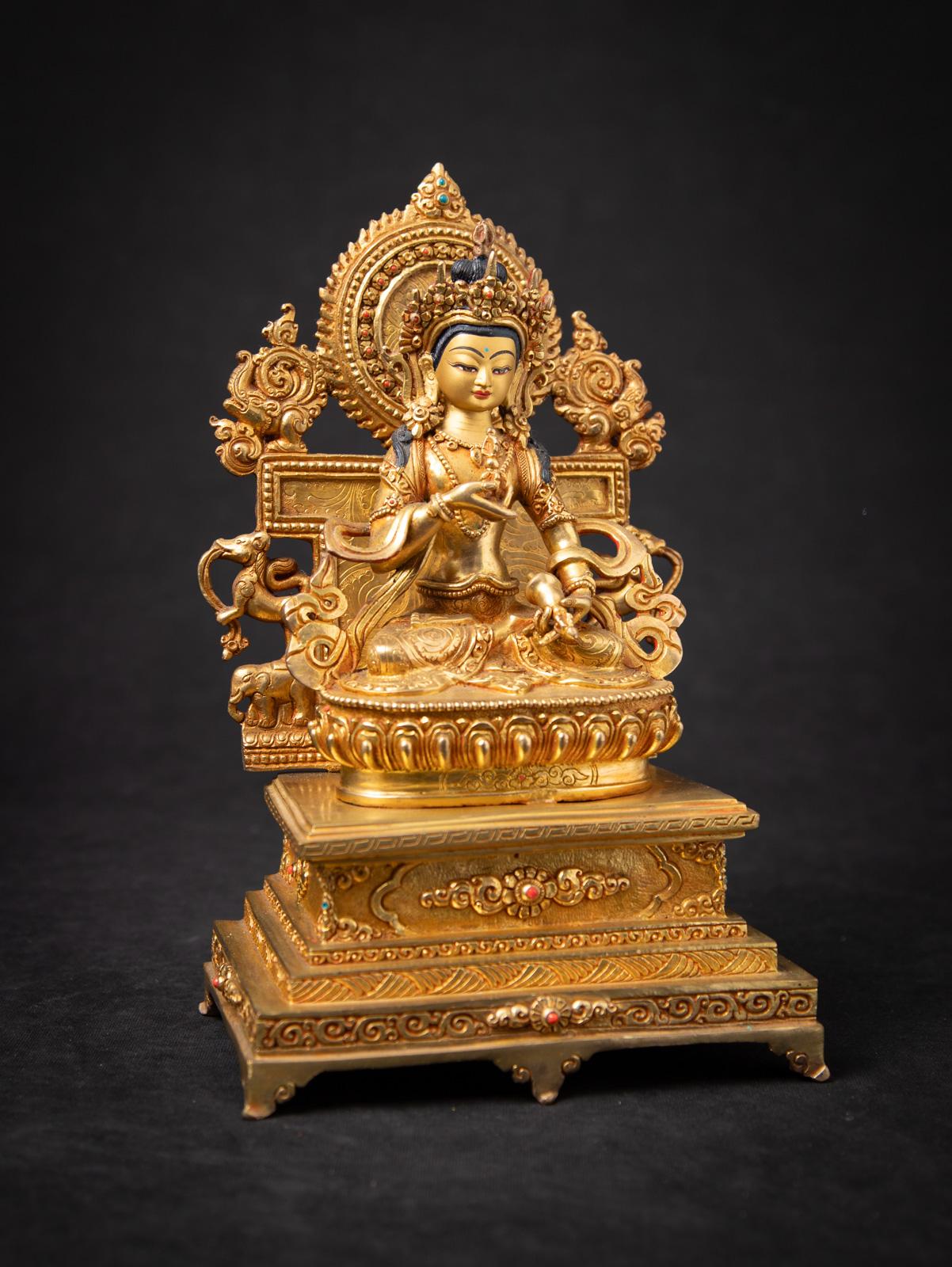 Début du 20e siècle Statue de Vajrasattva népalais en bronze de haute qualité provenant de Birmanie en vente 2