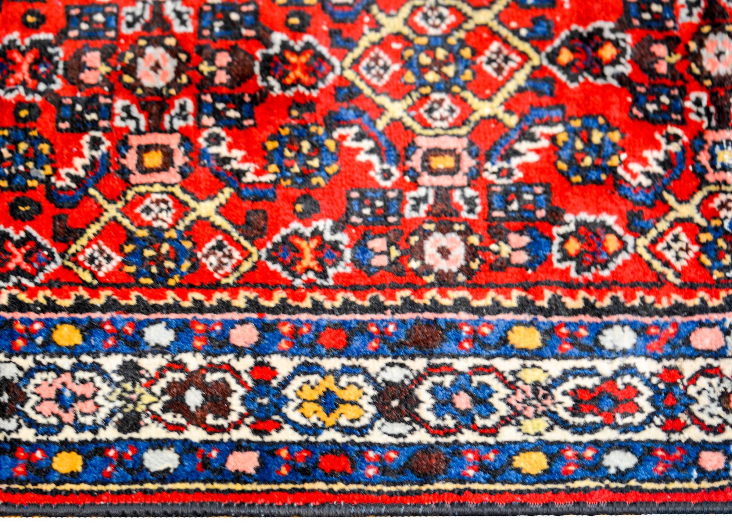 Wool Early 20th Century Hosseinabad Runner For Sale