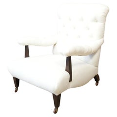 Early 20th century Howard and sons style open armchair