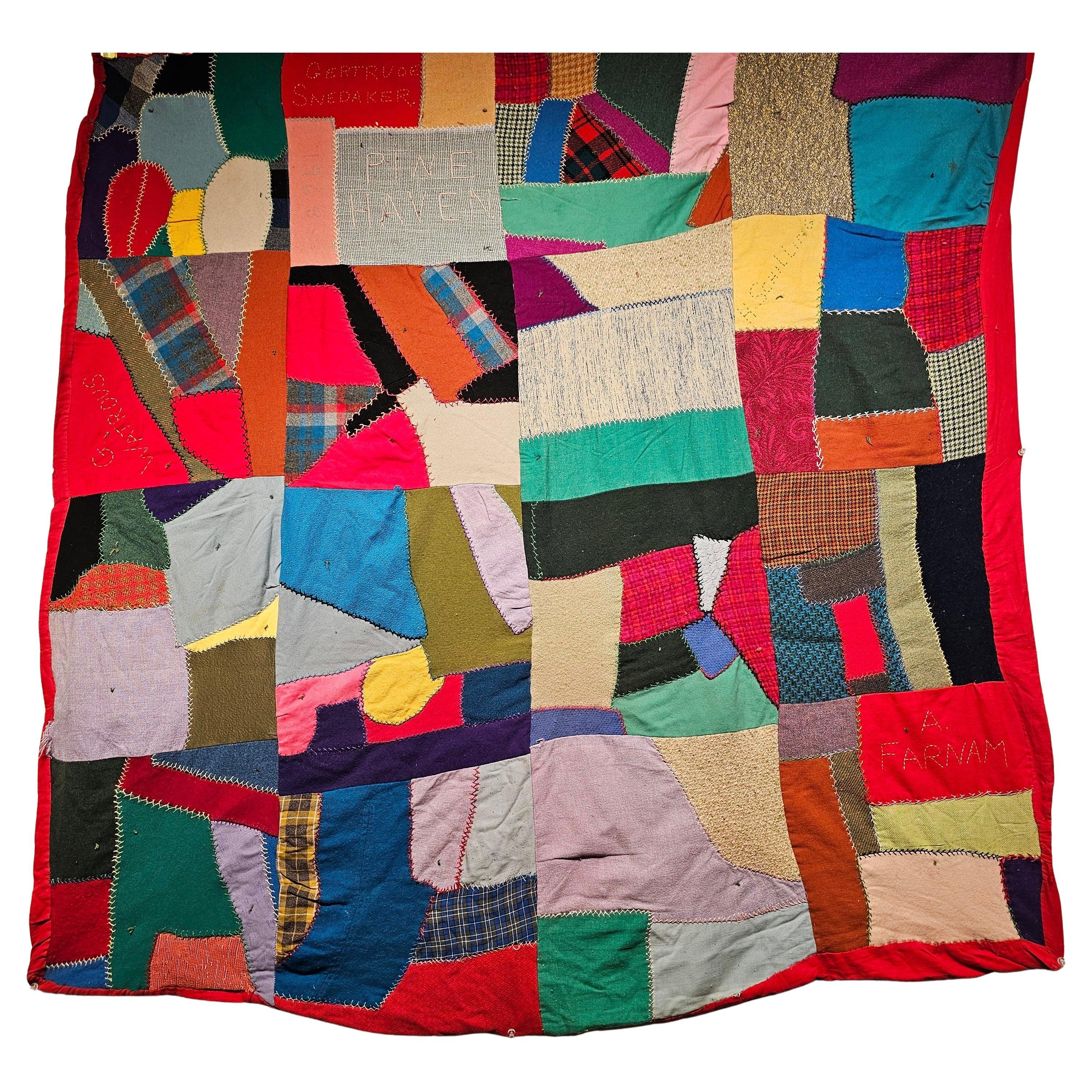 Early 20th Century Hudson Valley New York American Pieced Quilt