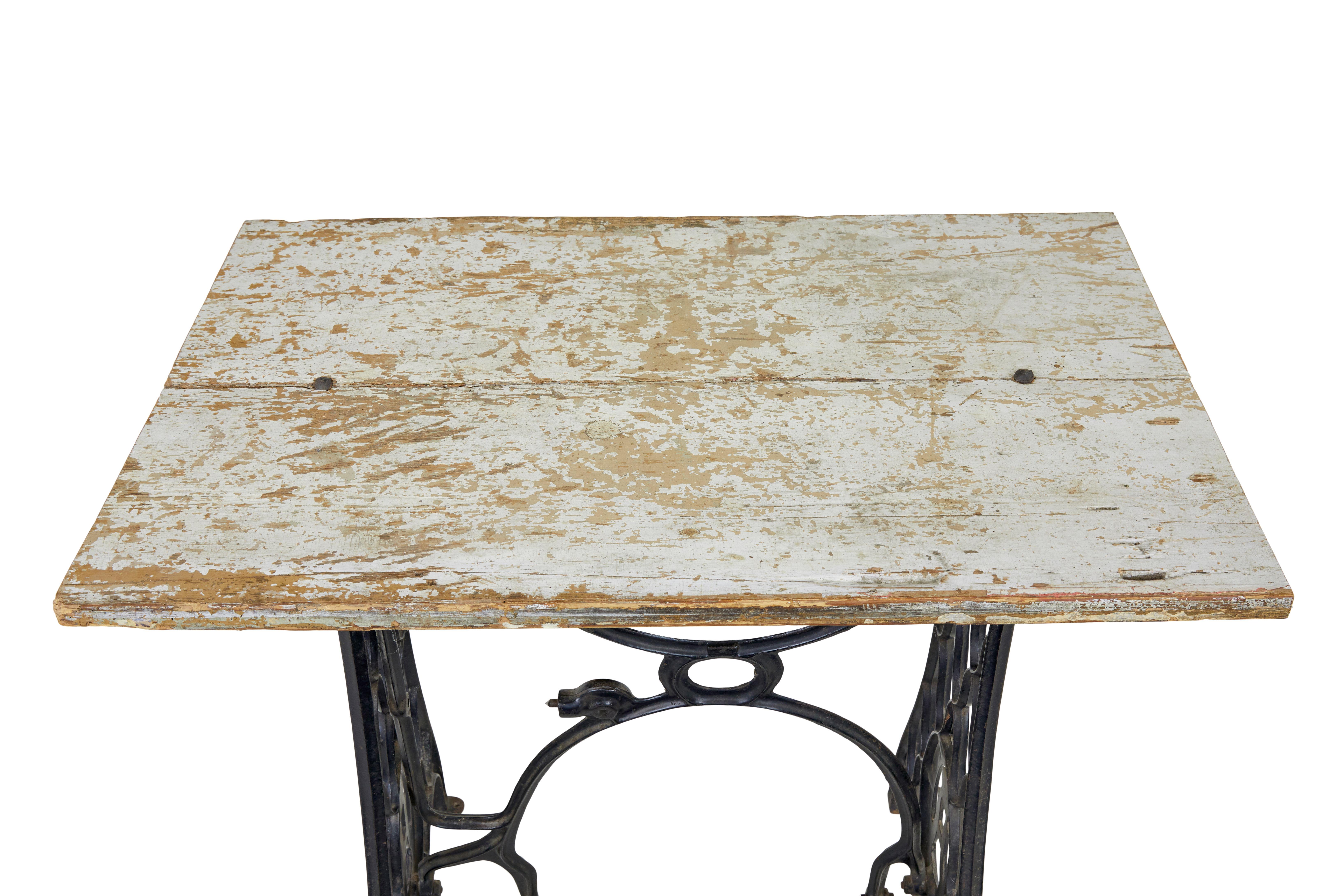 Swedish Early 20th century Husqvarna converted occasional table For Sale
