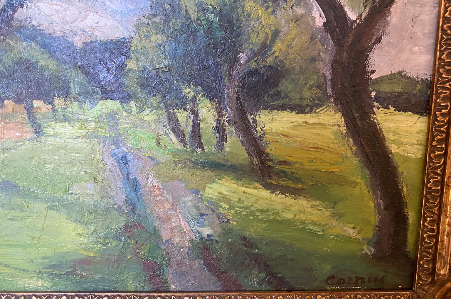 Early 20th Century Impressionist Oil on Canvas For Sale 3