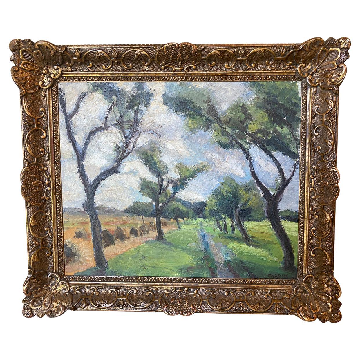 Early 20th Century Impressionist Oil on Canvas