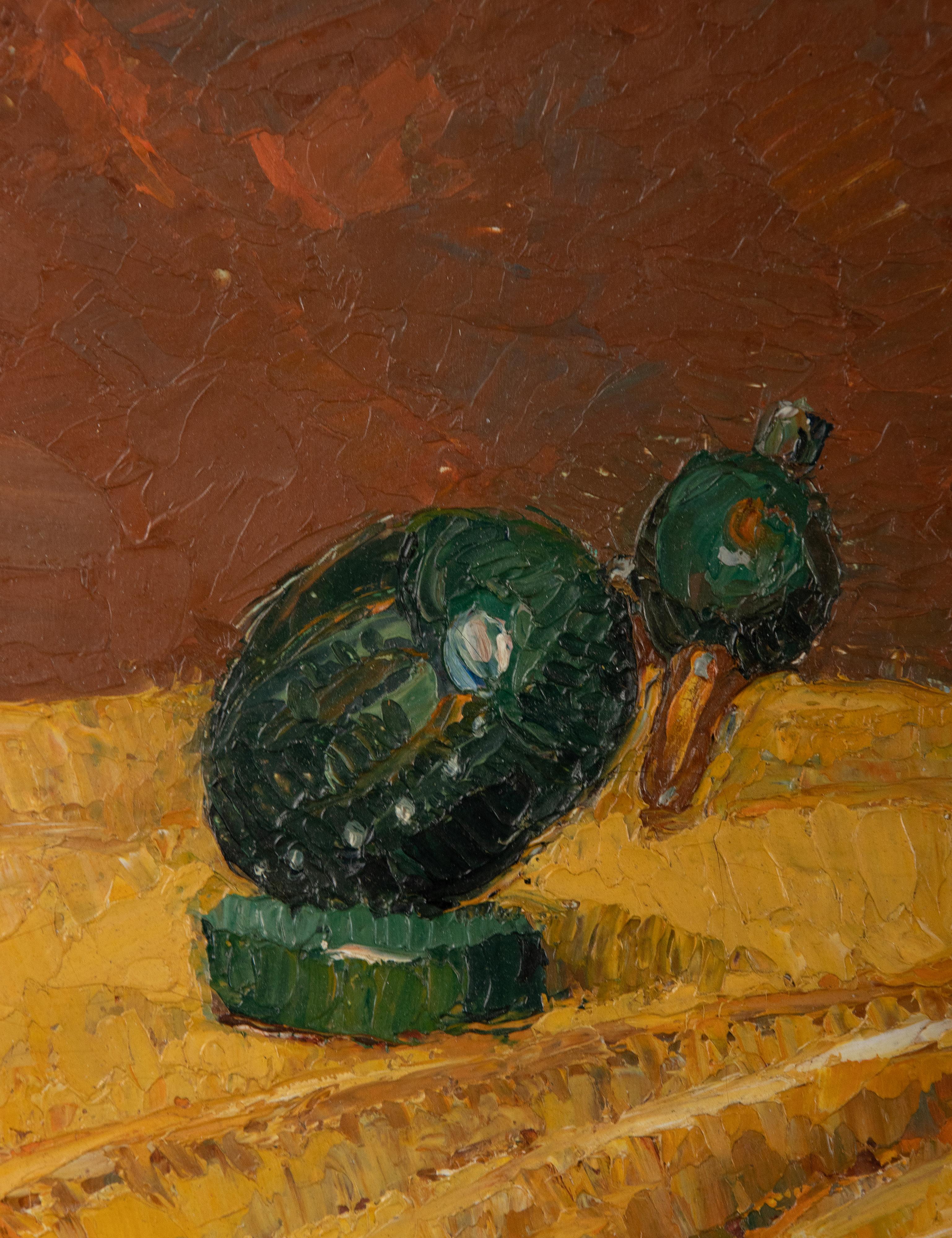 Pittura a olio impressionista dei primi del Novecento Fiori, Mécislas de Rakowski in vendita 3