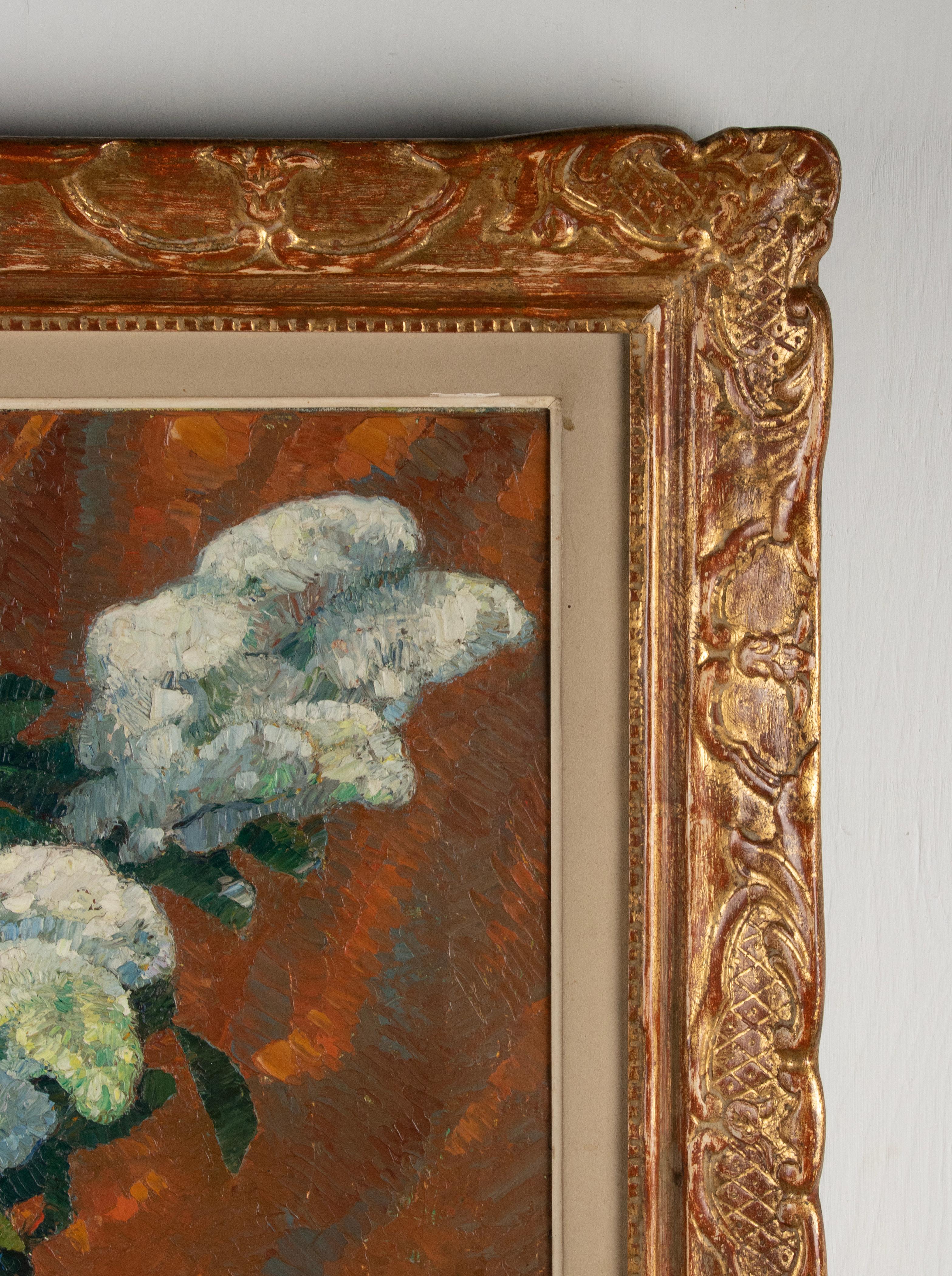 Early 20th Century Impressionistic Oil Painting Flowers, Mécislas de Rakowski For Sale 1