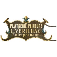 Early 20th Century Impressive Entrepreneurs Trade Sign