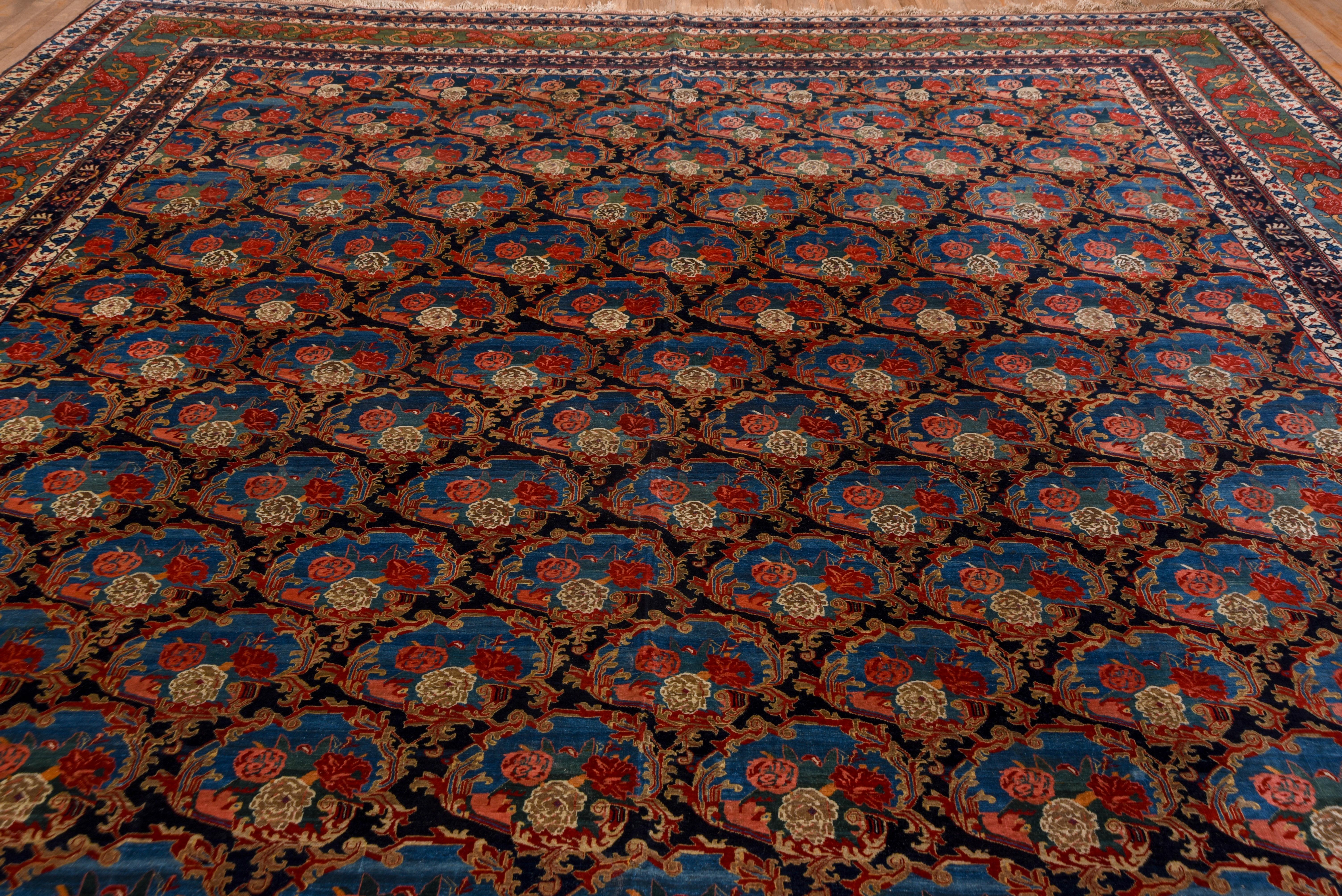 Early 20th Century Incredible Persian Bidjar Carpet, Tribal, circa 1900s For Sale 4