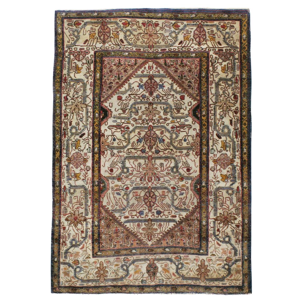 Early 20th Century Indian Agra Accent Rug