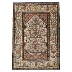Early 20th Century Indian Agra Accent Rug