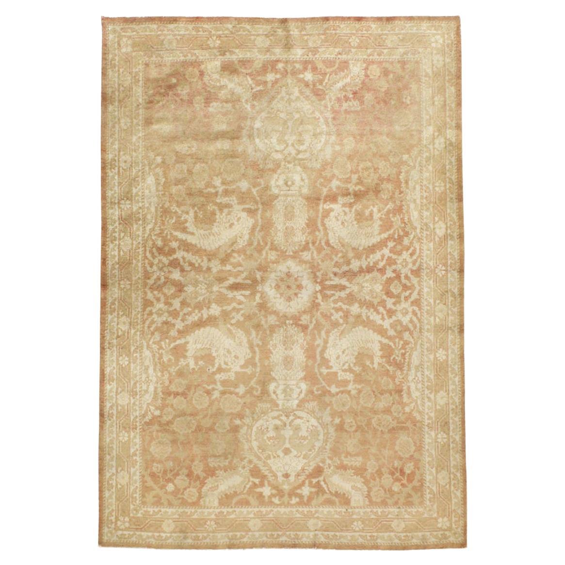 Early 20th Century Indian Agra Accent Rug