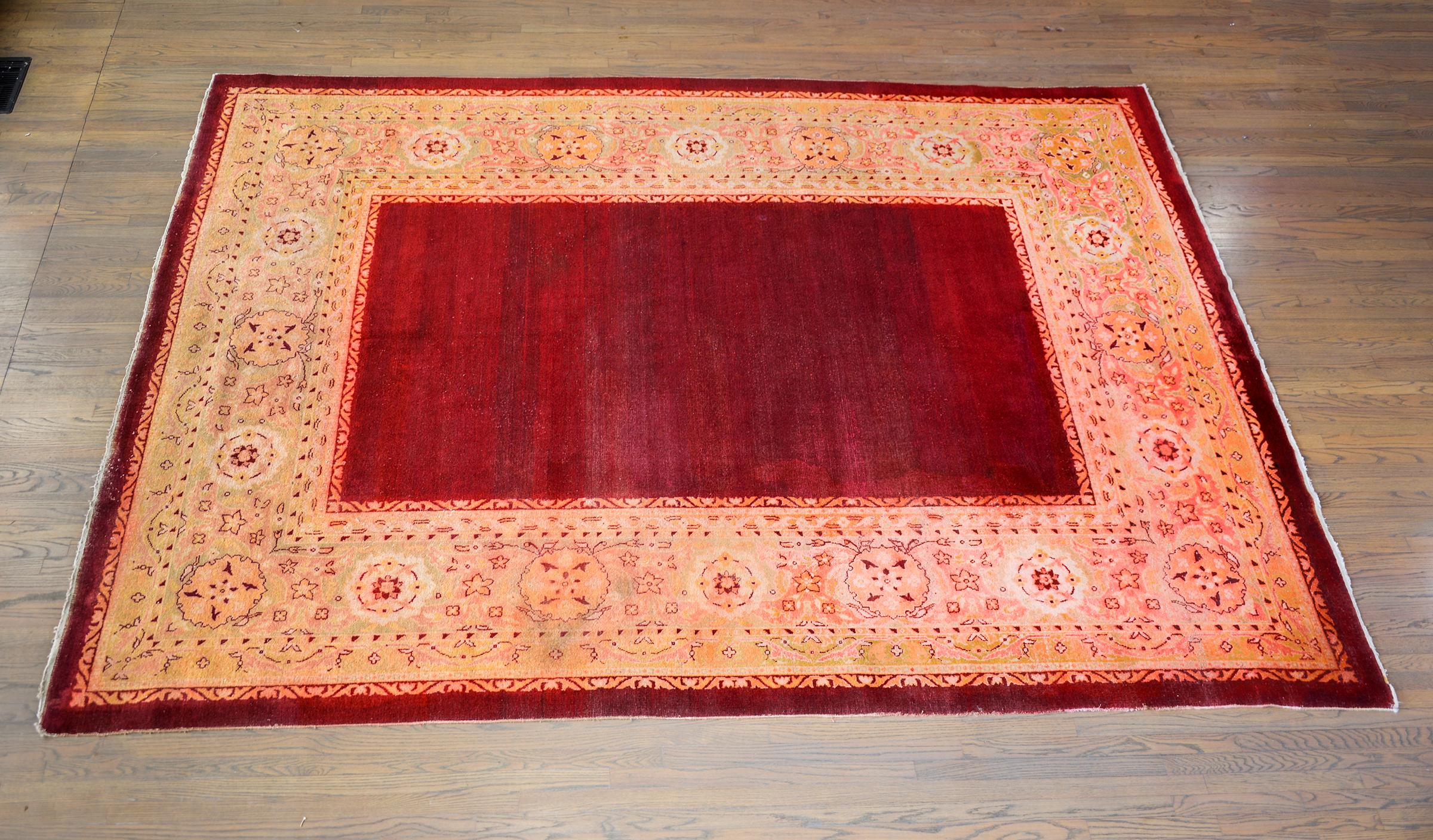 Tapis indien Agra du début du XXe siècle en vente 4