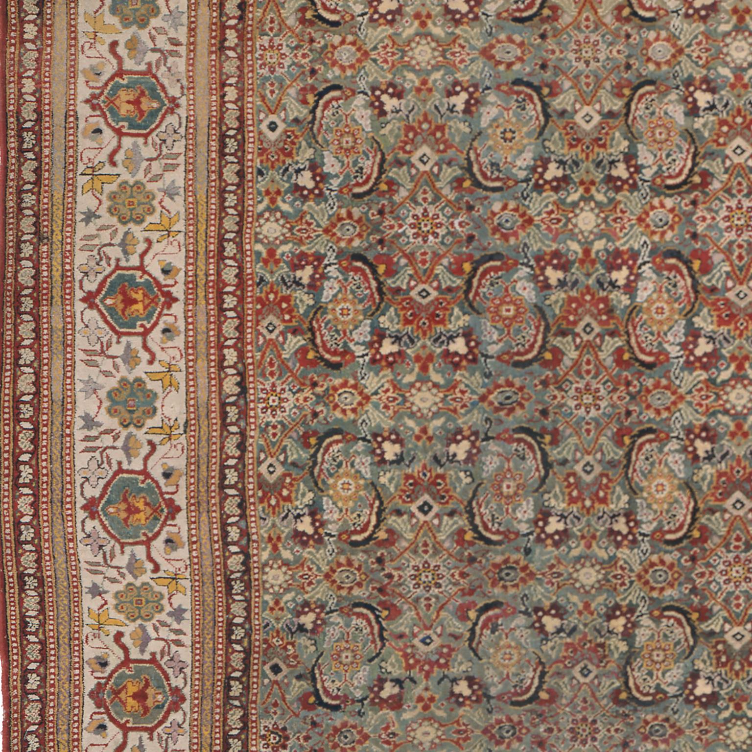 19th Century Early 20th Century Indian Agra Rug For Sale