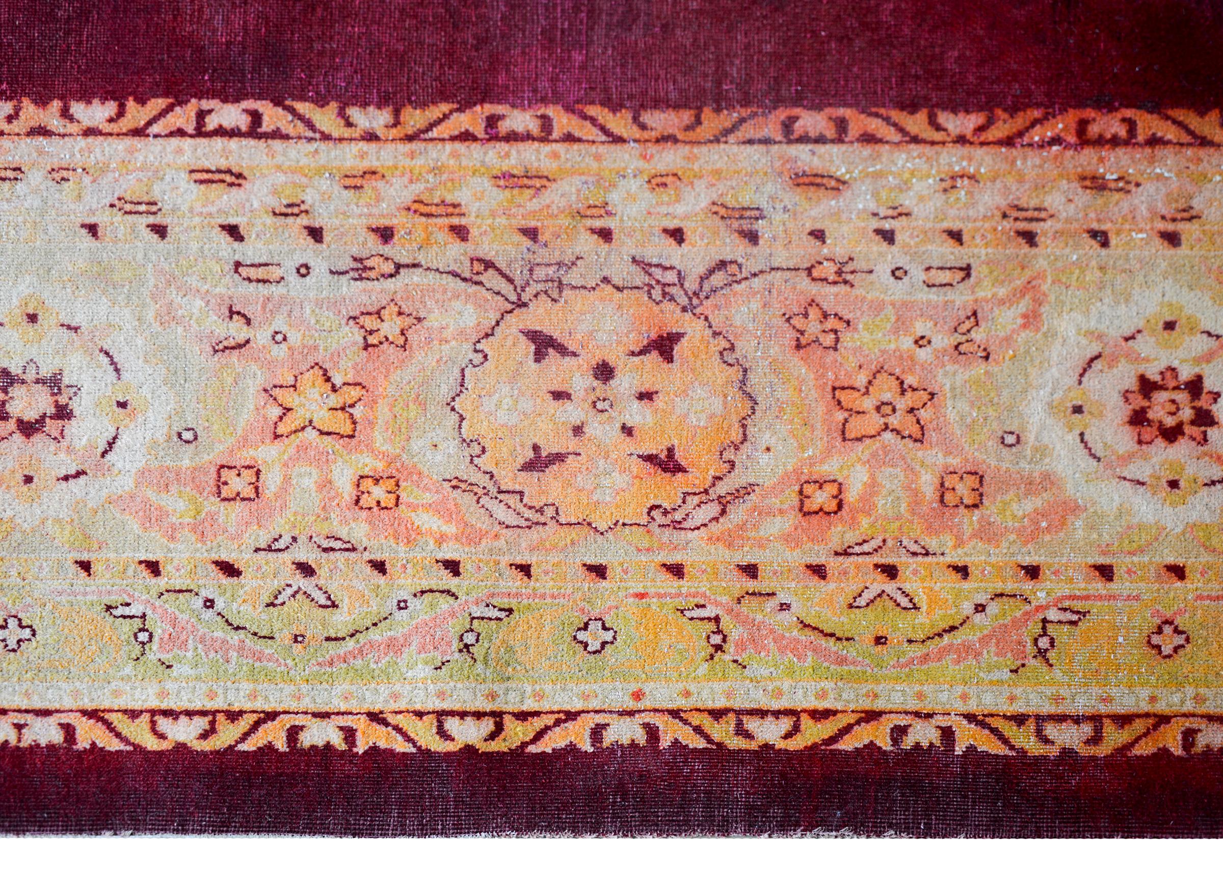 Early 20th Century Indian Agra Rug For Sale 1