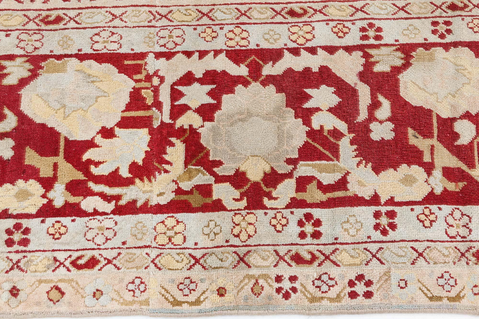 Indischer Agra-Teppich aus dem frühen 20. im Angebot 1
