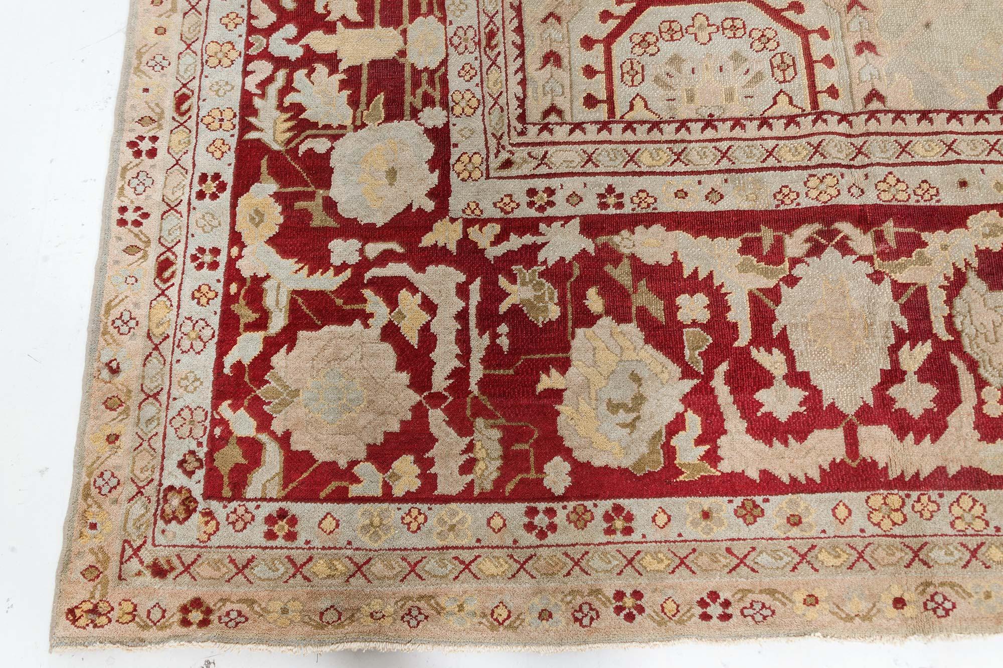 Early 20th Century Indian Agra Rug For Sale 3