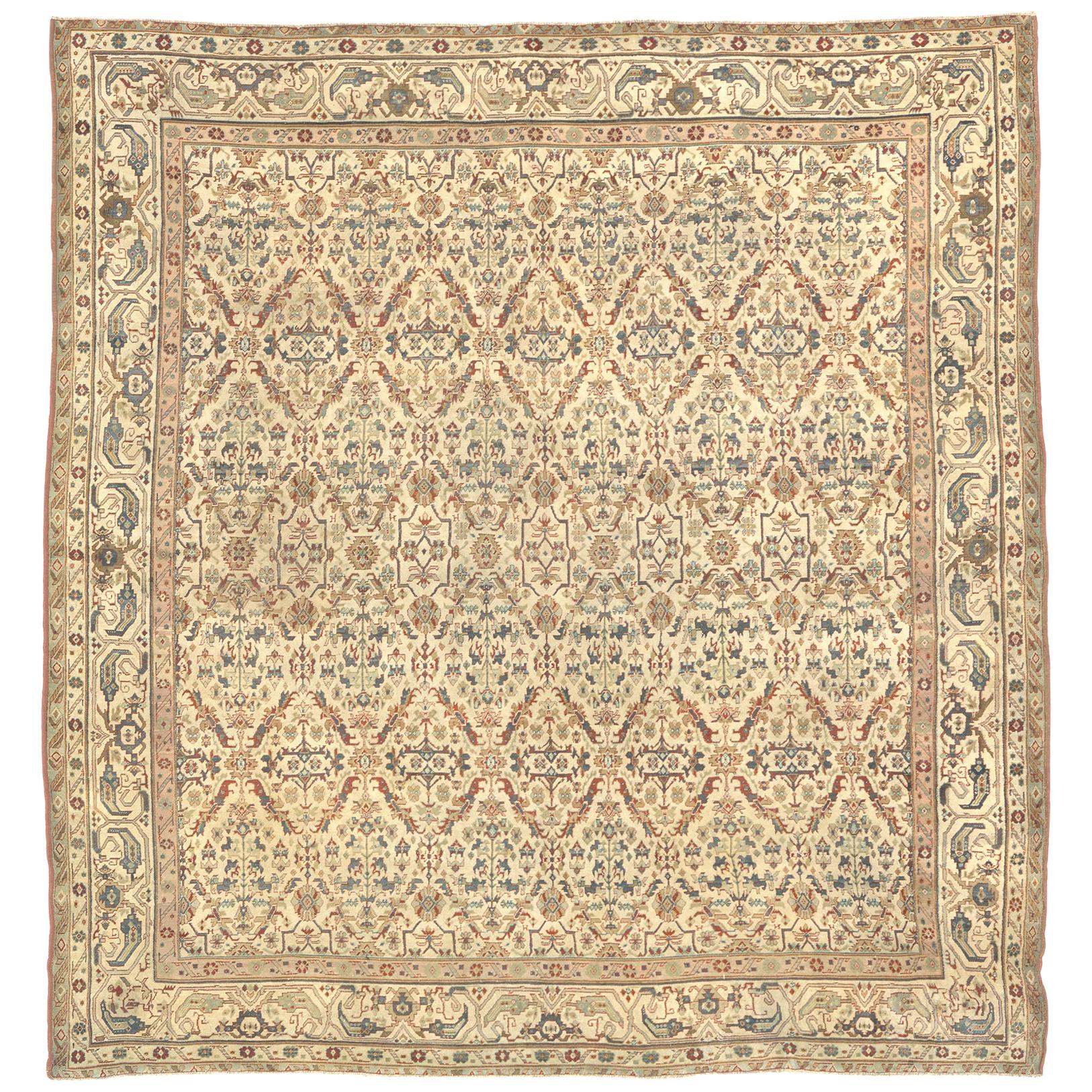Early 20th Century Indian Agra Rug For Sale
