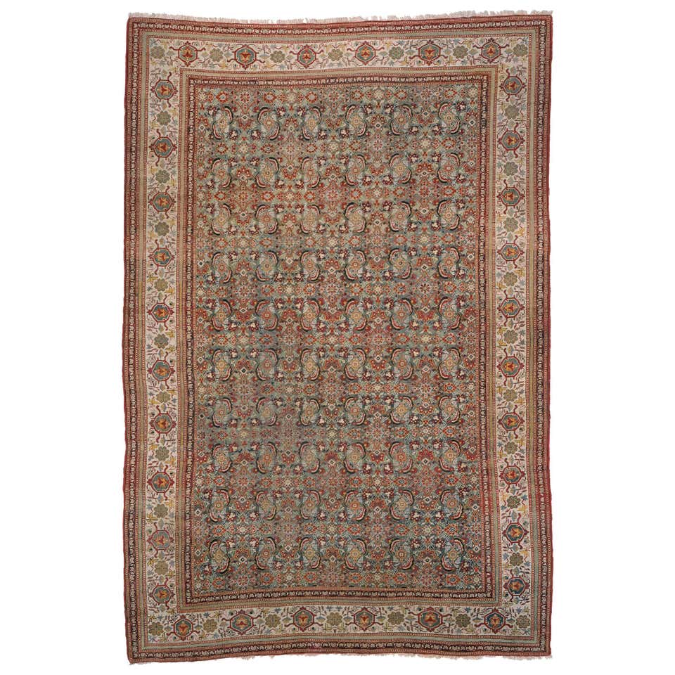 Vintage Indian Agra Rug For Sale at 1stDibs