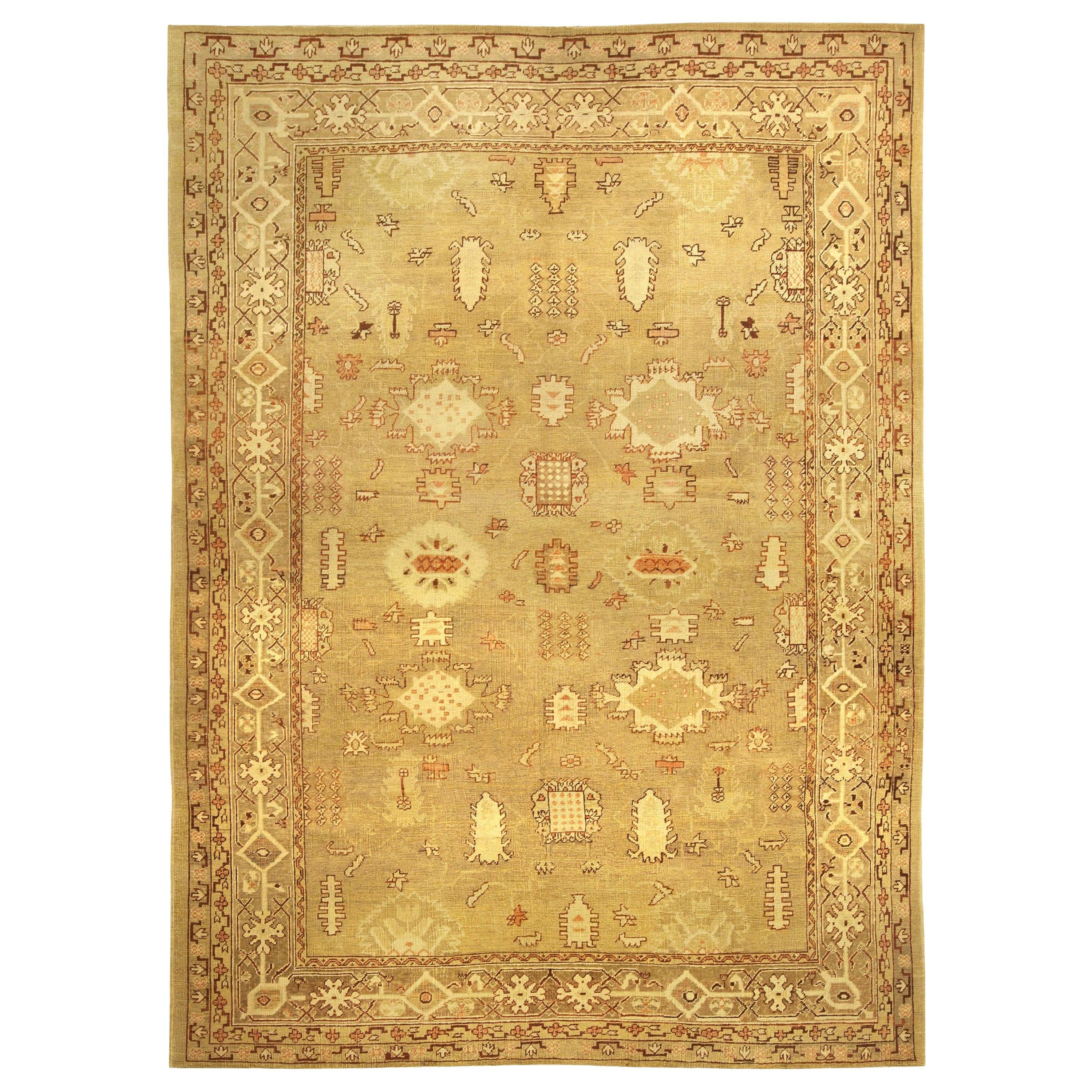 Early 20th Century Indian Amritsar Handmade Rug For Sale