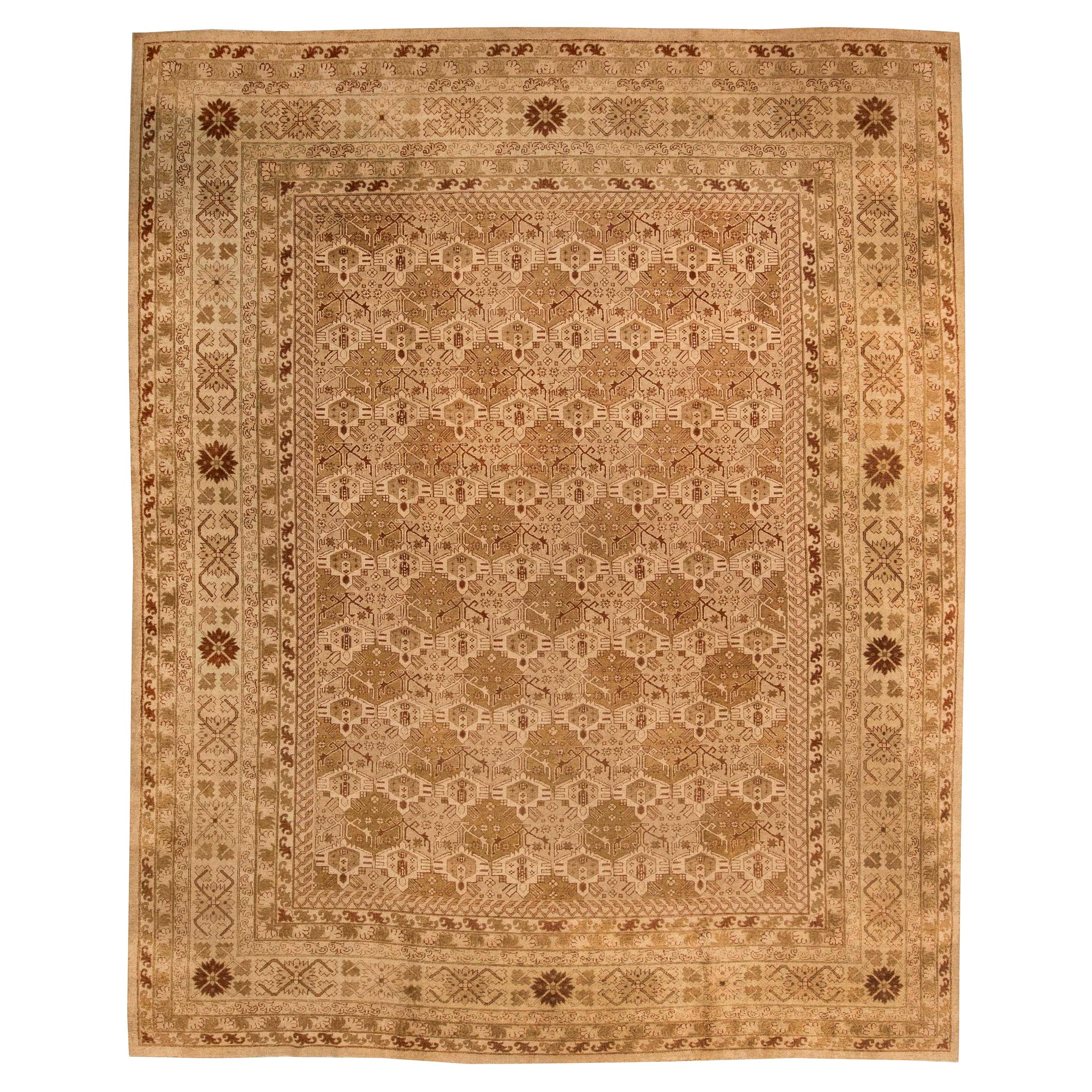 Early 20th Century Indian Amritsar Handmade Rug For Sale