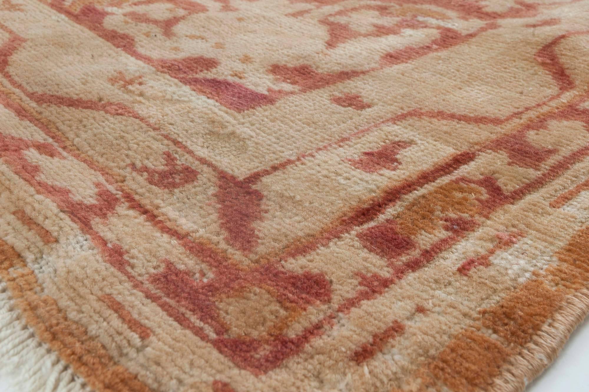 Wool Early 20th Century Indian Amritsar Handmade Rug For Sale