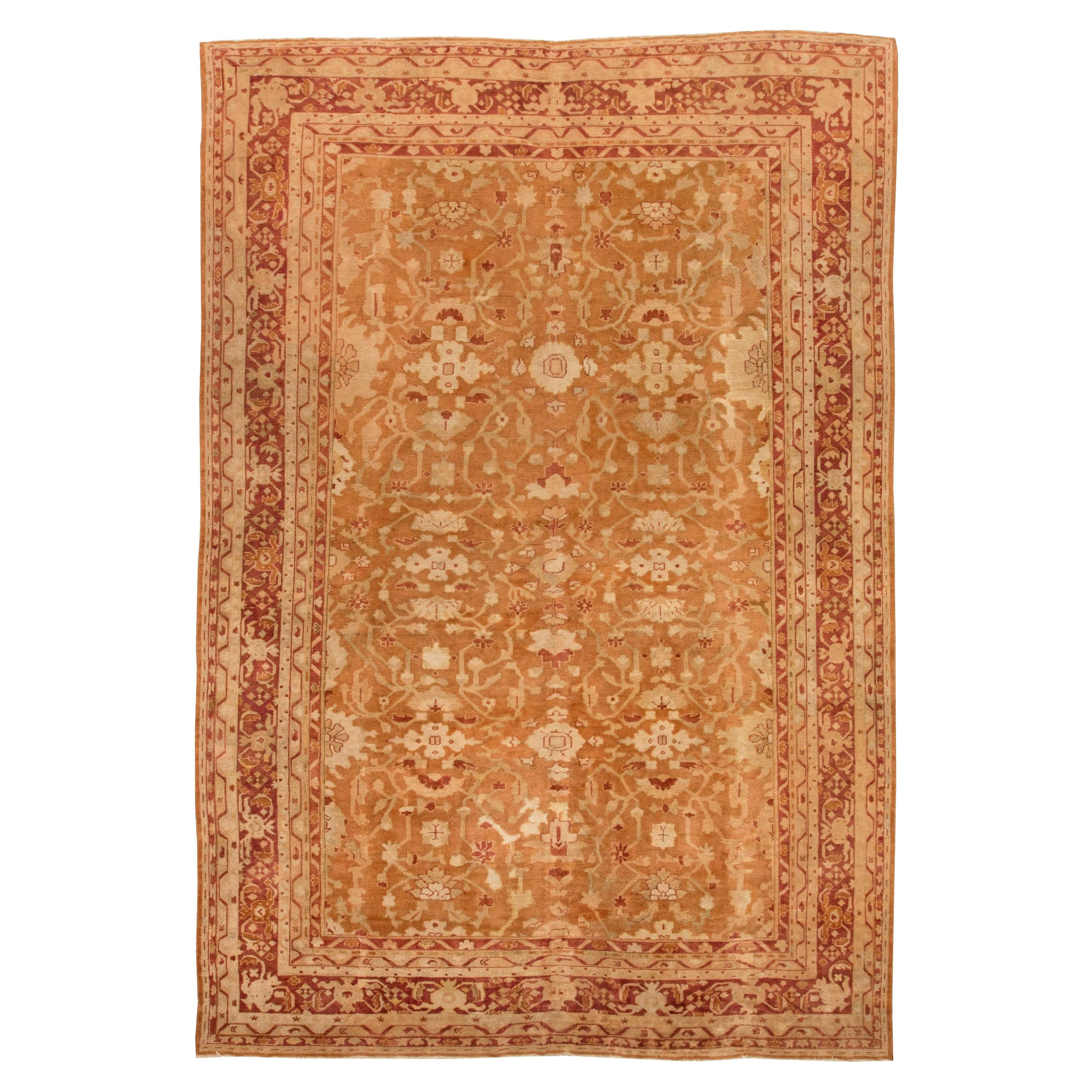 Early 20th Century Indian Amritsar Handmade Rug For Sale