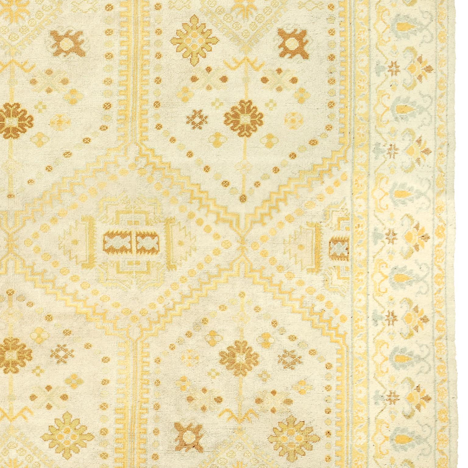 Indischer Amritsar-Teppich des frühen 20. Jahrhunderts (Wolle) im Angebot