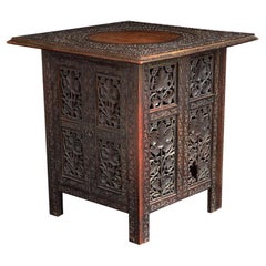 Early 20th Century Indian Carved Table