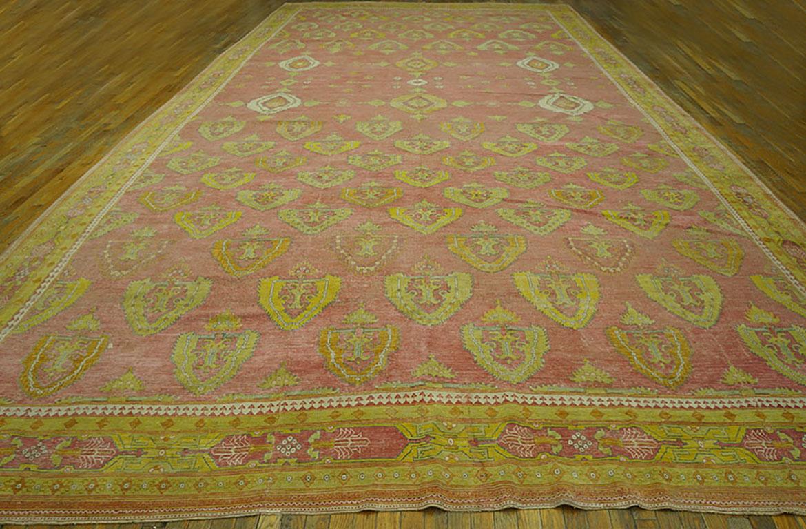 Hand-Knotted Early 20th Century Indian Cotton Agra Carpet ( 11'10
