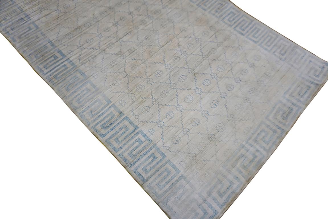 Tappeto Agra in cotone indiano dei primi del Novecento ( 4' x 6'6