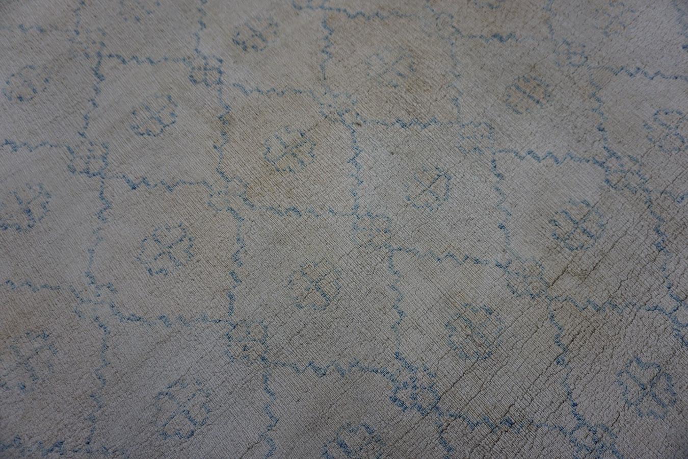 Indischer Agra-Teppich aus Baumwolle des frühen 20. Jahrhunderts ( 4'' x 6''6 - 122 x 198) im Angebot 3