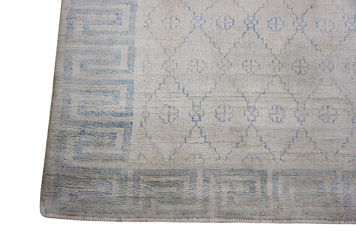 Tappeto Agra in cotone indiano dei primi del Novecento ( 4' x 6'6