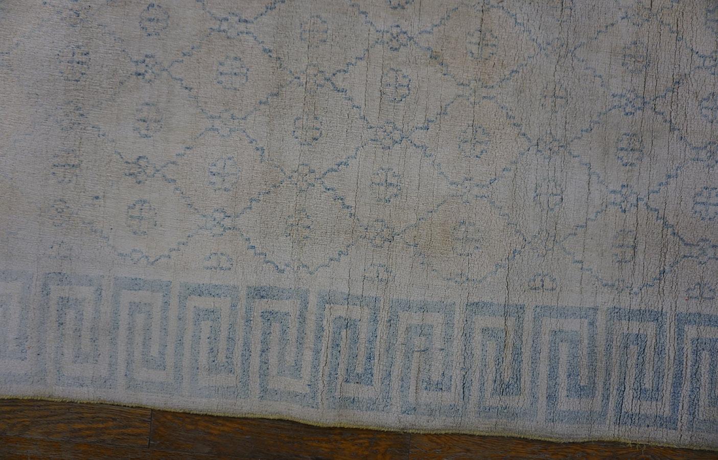 Indischer Agra-Teppich aus Baumwolle des frühen 20. Jahrhunderts ( 4'' x 6''6 - 122 x 198) im Angebot 4