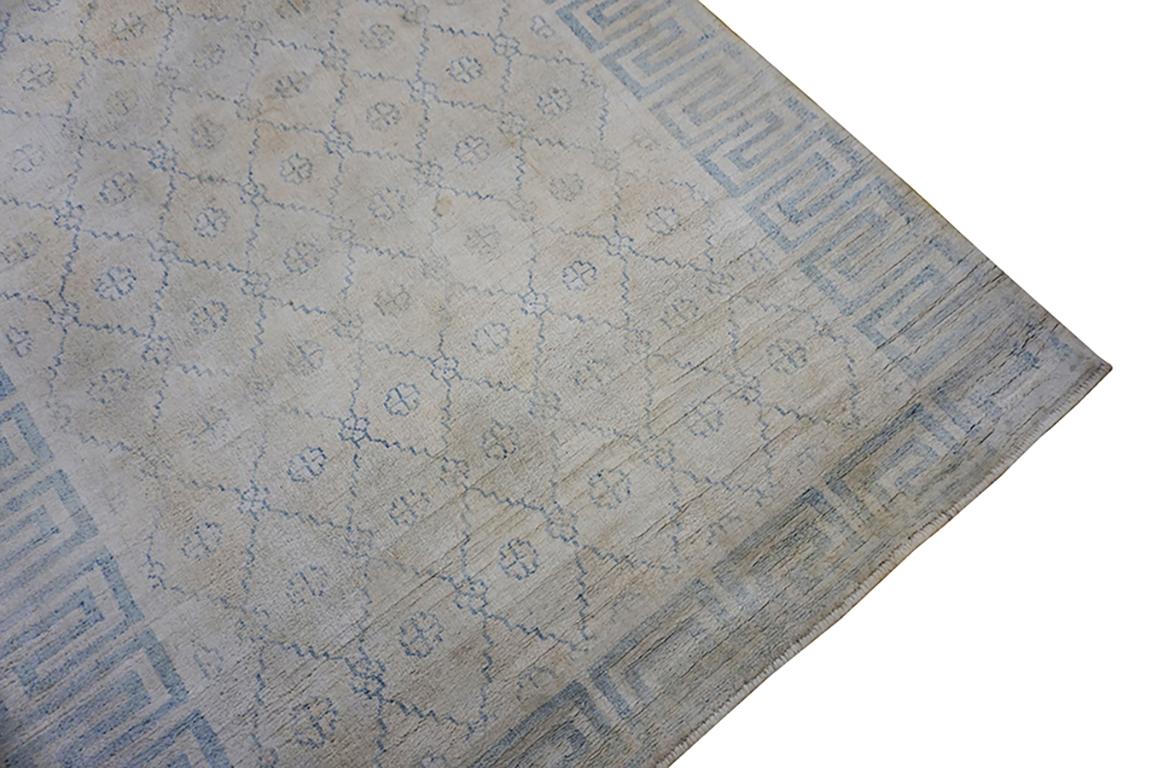 Tappeto Agra in cotone indiano dei primi del Novecento ( 4' x 6'6