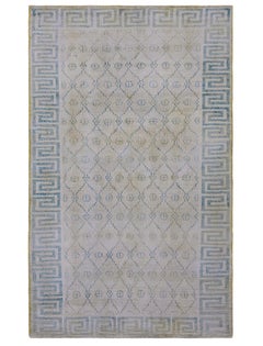 Tapis en coton indien Agra du début du 20e siècle ( 4' x 6'6" - 122 x 198 )