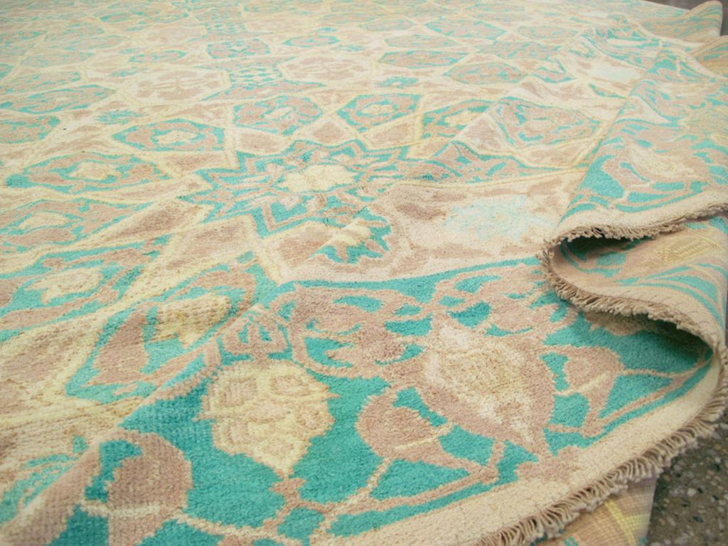 Cotone Tappeto Agra in cotone indiano dei primi del Novecento per una stanza in vendita