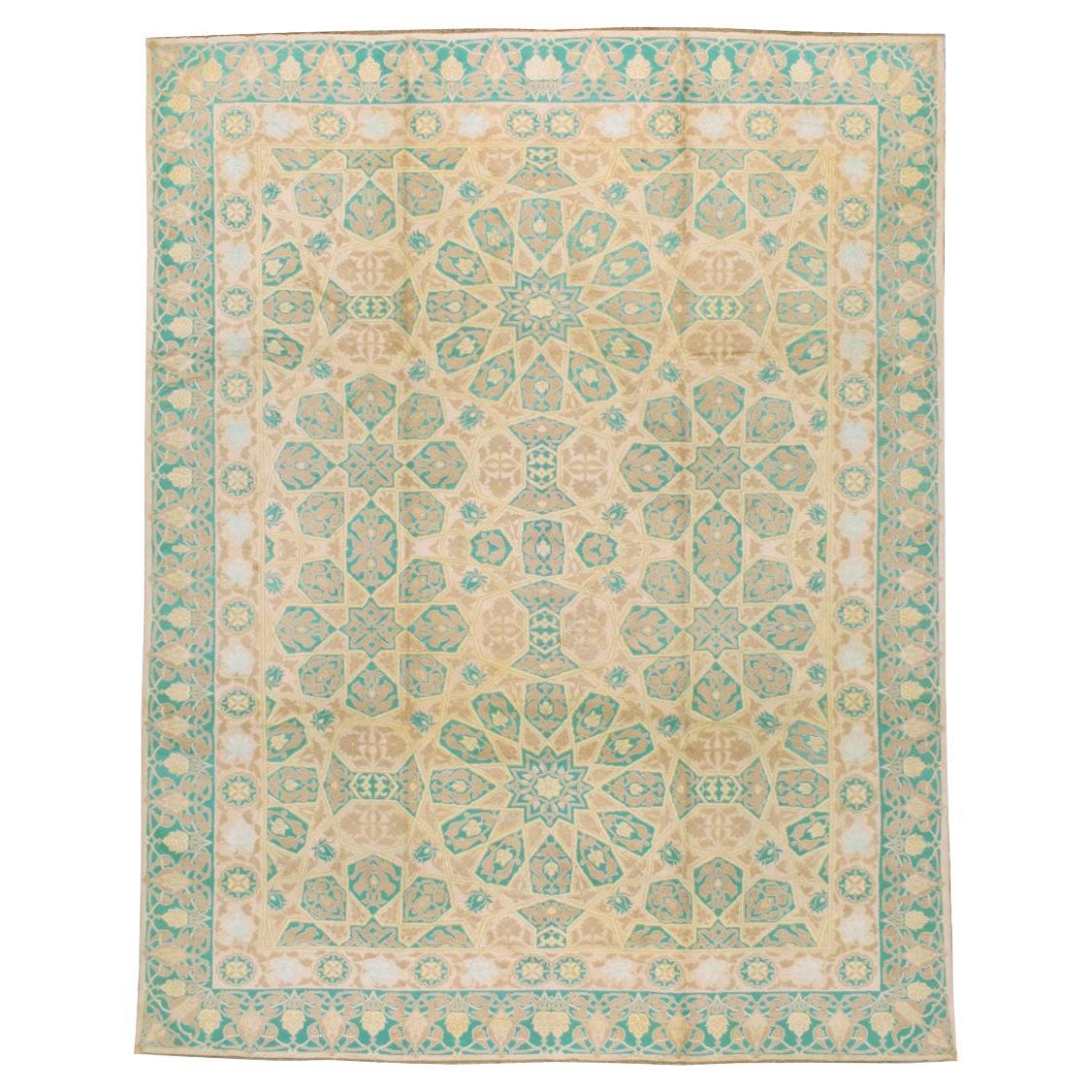 Early 20th Century Indian Cotton Agra Room Size Carpet