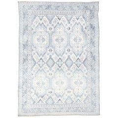 Tappeto Agra in cotone indiano dei primi del Novecento