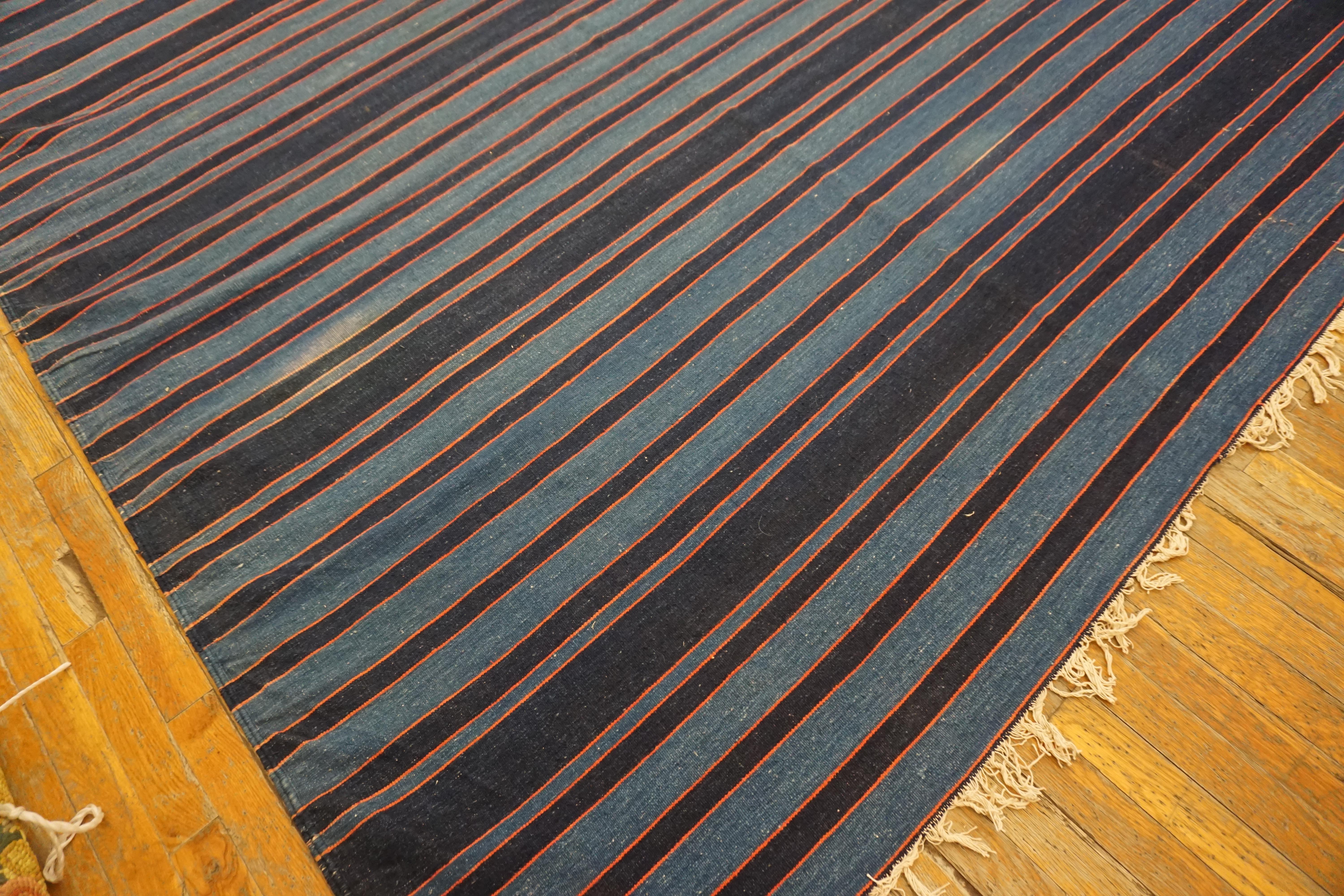 Indischer Dhurrie-Teppich aus Baumwolle des frühen 20. Jahrhunderts ( 13'9'' x 16'2'' - 420 x 493 ) im Angebot 6