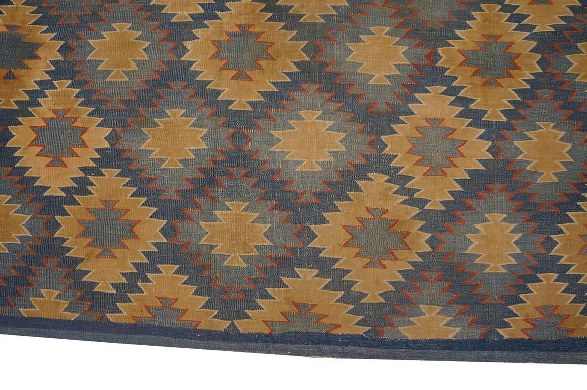 Early 20th Century Indian Cotton Dhurrie Carpet ( 8' x 18'6