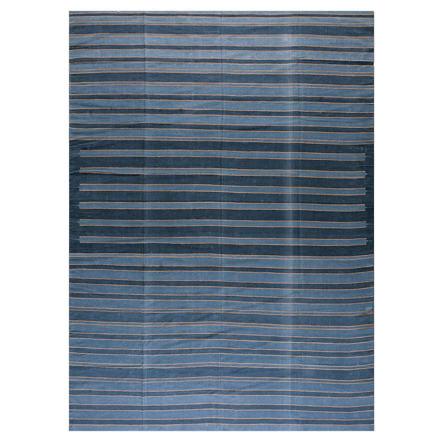 Tappeto Dhurrie in cotone indiano dei primi del Novecento ( 8'2" x 11'2" - 248 x 340 )